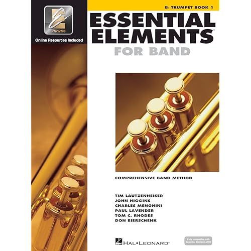 Essential Elements for Band – Bb Trumpet Book 1 with EEi Online Resources | Trumpet Method Book and Sheet Music for Students and Teachers | Band Method Songbook – Newer 2025 Edition Available