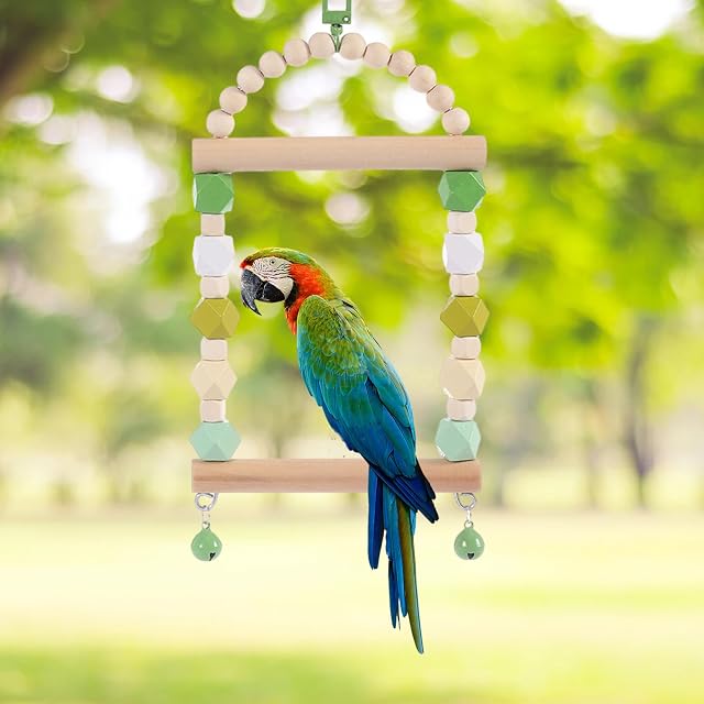 Foto 2 de 8 de Tedious Juguetes de Columpio para pájaros, Juguetes para pájaros para periquitos