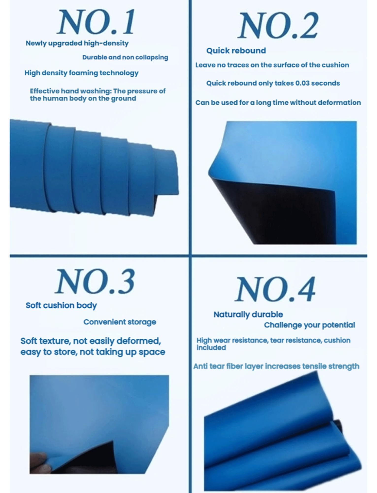 Antistatische Matte für Werkbank, Labormatte aus Silikon, für statische Elektrizität, hohe Temperaturen, blau, verschiedene Größen (60 x 240 x 0,2 cm)