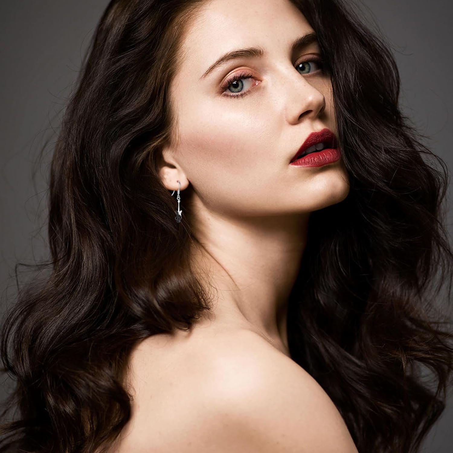 MEDWISE Music Earrings 925 Sterling Silver Women Earrings Leverback Dangle Drop Earrings Music Lover Jewelry Graduation Birthday Gifts for Women - Image 4