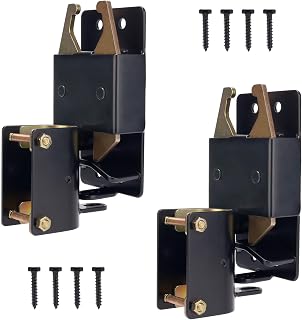 HILLMASTER 2-Pack Heavy Duty 2-Way Farm Gate Latch for Livestock Metal Gates, Corrosion-Resistant Fence Hardware for Ranches & Horse Corrals (Screws Included)
