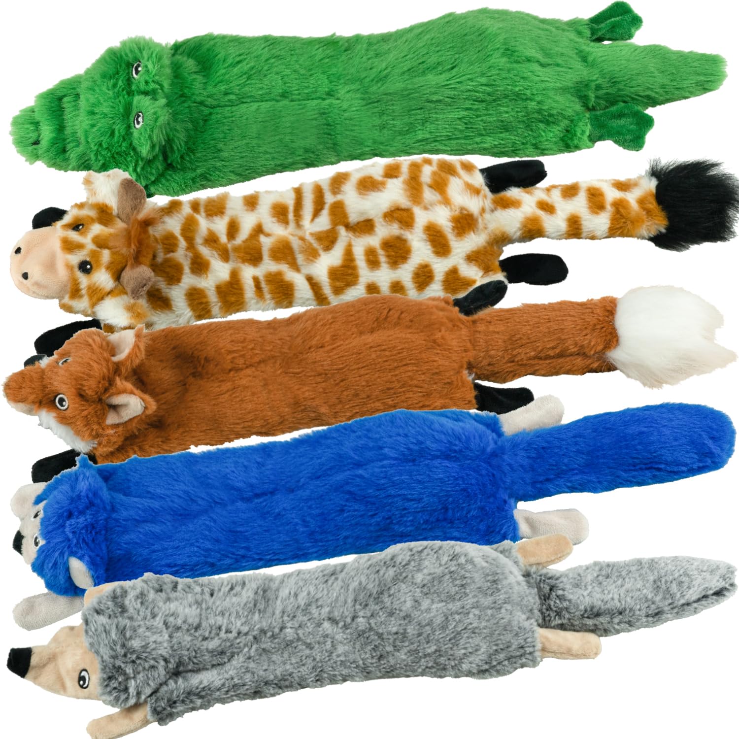 SHARLOVY Dog Quietschspielzeug 5er-Pack