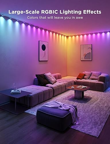 Miniatura 2 de Govee RGBIC - Tira de luces LED inteligentes que funciona con Alexa, lámpara de pared interior que cambia de color para fiestas, Año Nuevo,