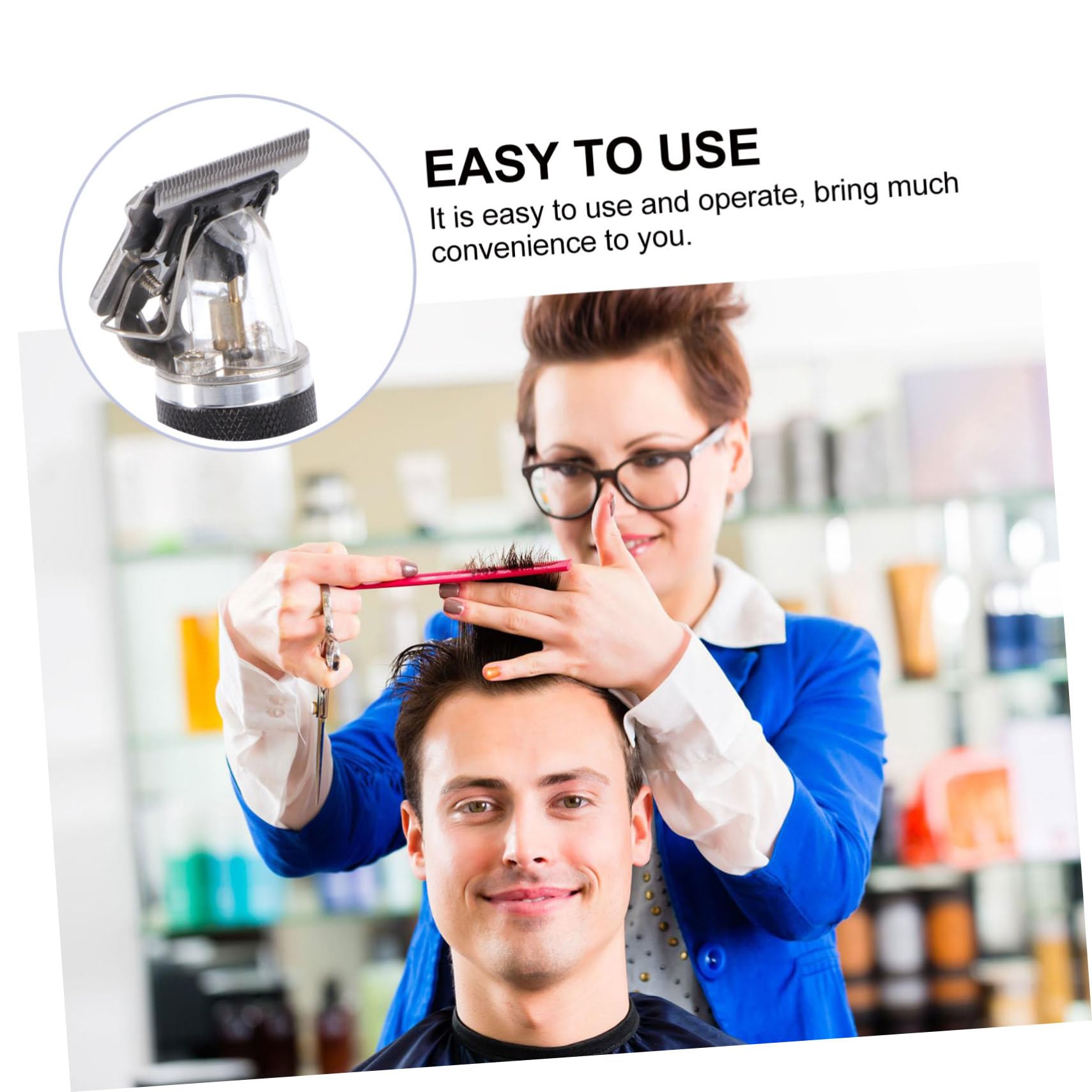 Baluue Elektrischer Haarschneider Haarschneidemaschine Mit Clipper Haarschneidewerkzeug Für Friseursalon Robustes Material Einfache Handhabung