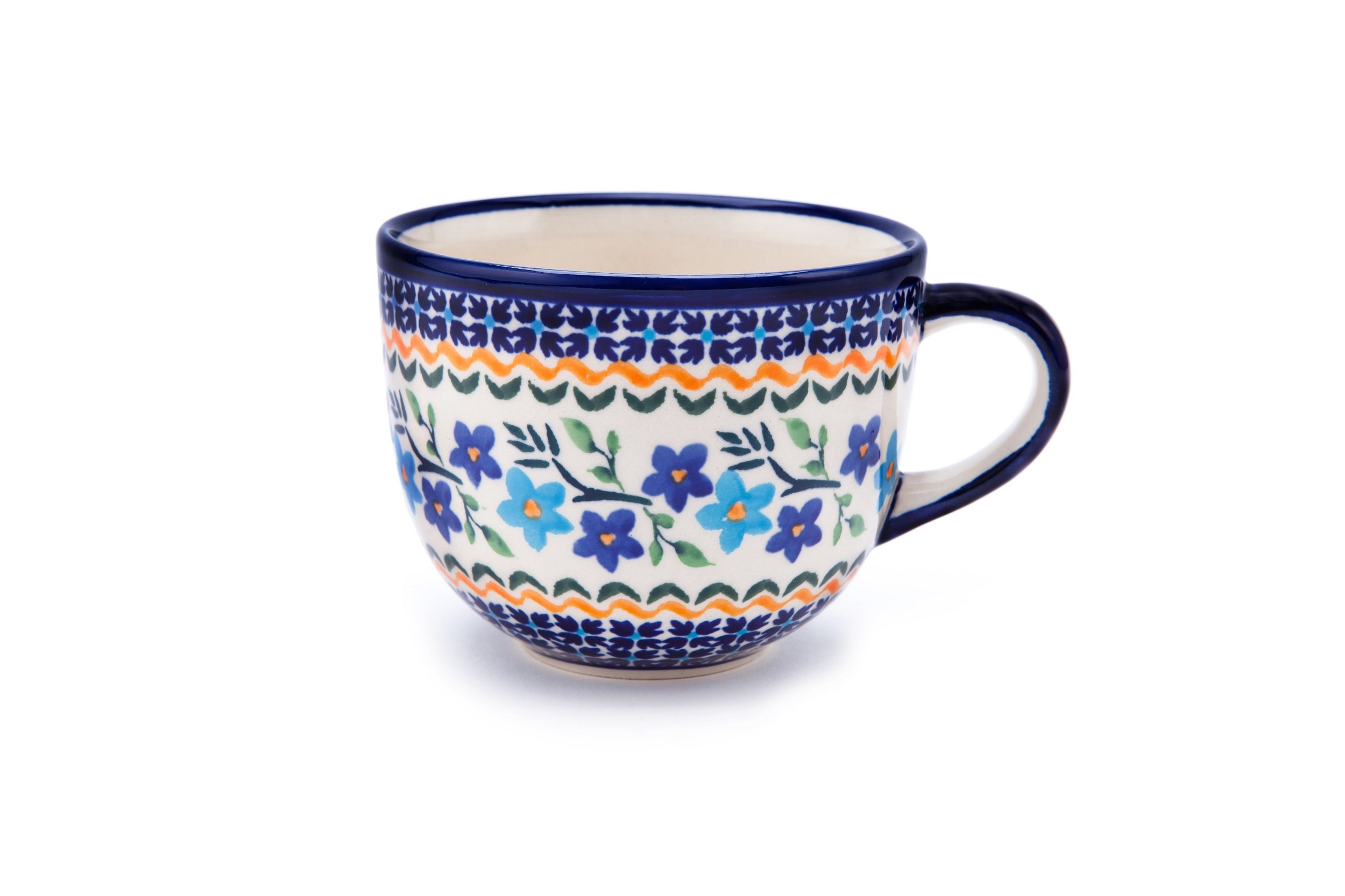 Cappuccino en céramique avec la tasse à café Bunzlauer 1154a au petit-déjeuner