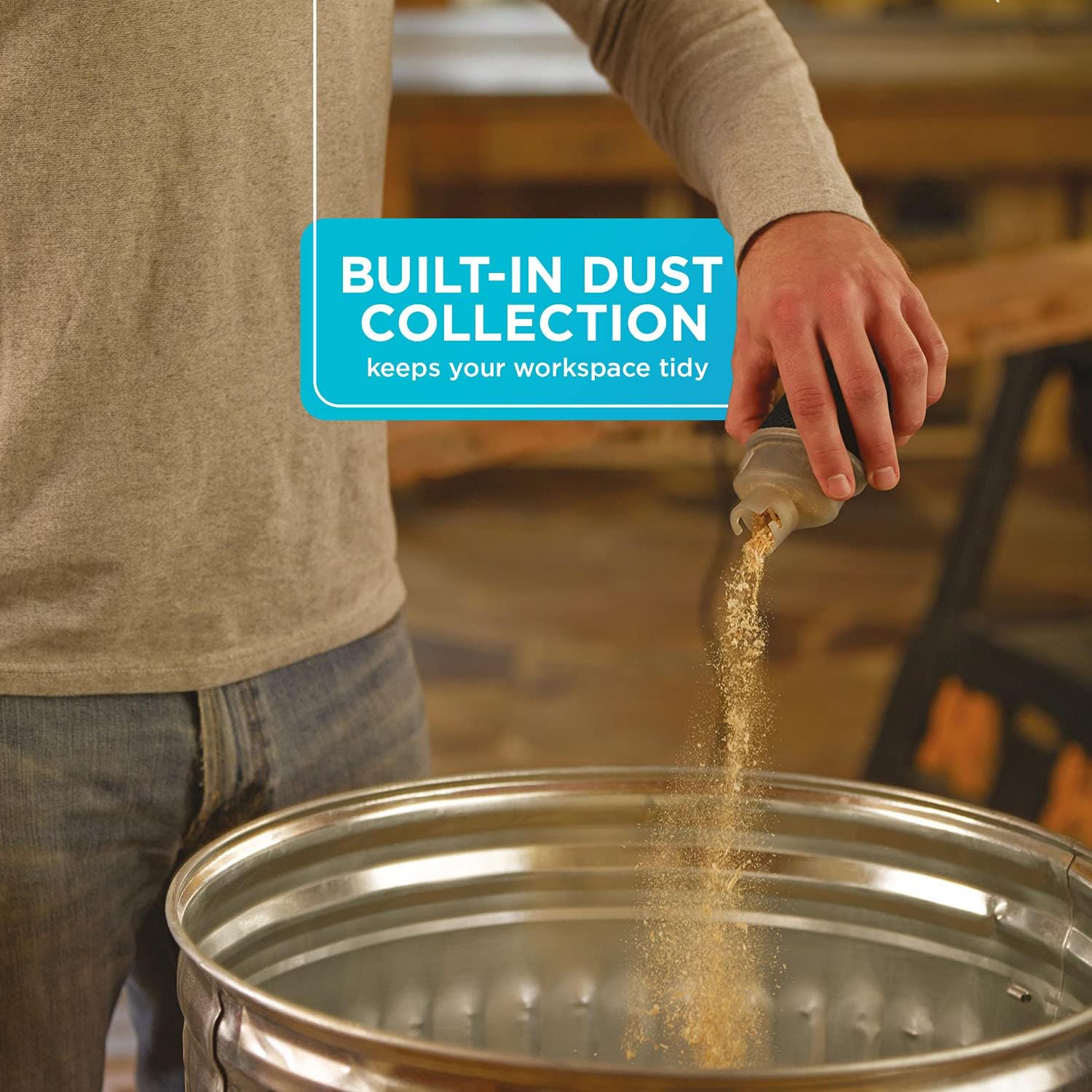 BLACK+DECKER Orbital Sander, 5 Inch, 2.0 Amp, 12000 OPM, Corded, 1 Sandpaper Sheet and Dust Bag Included (BDERO100) : Everything Else