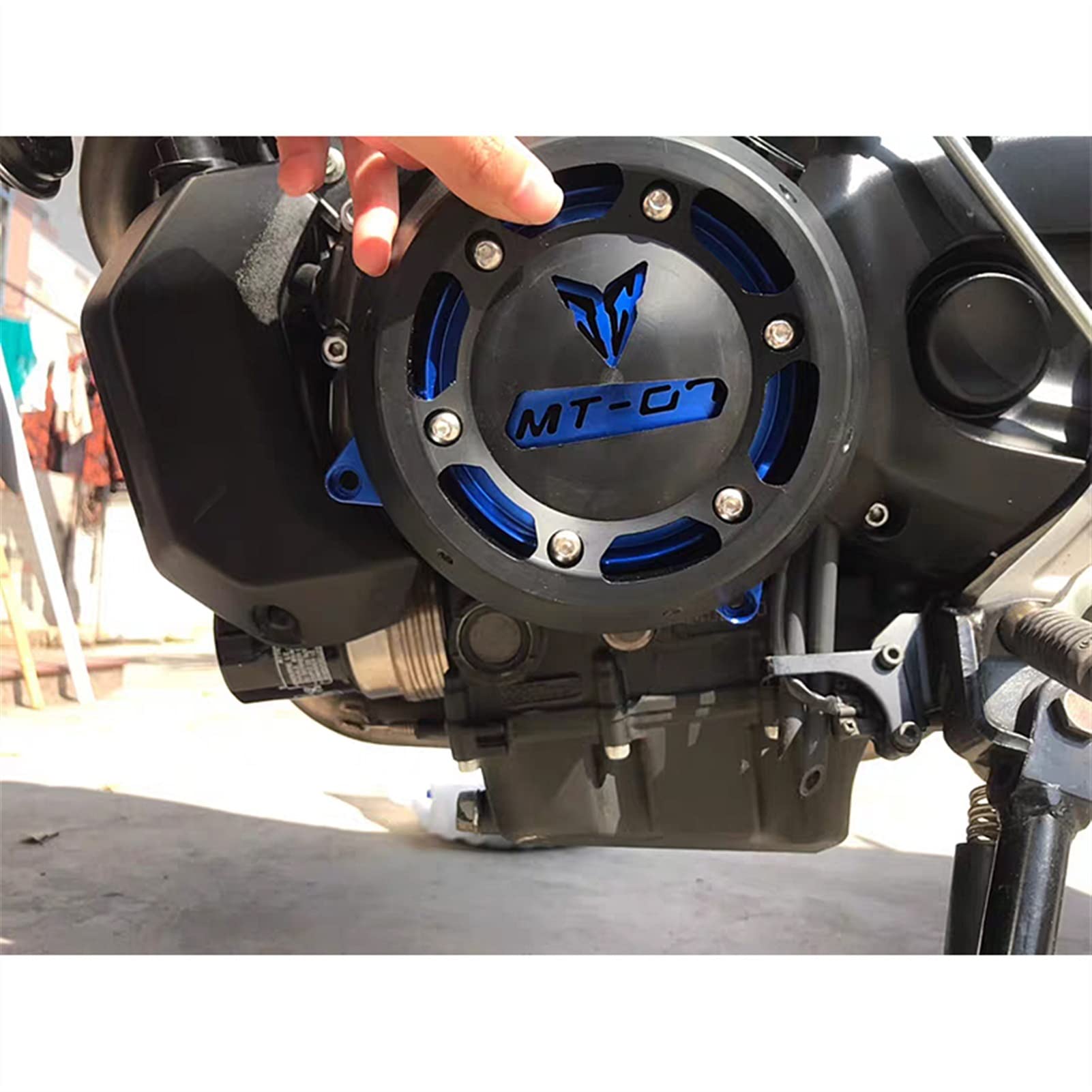 Motorycle Motorschutz Stator Case Protector Slider Motorabdeckung Fallschutz Für Yamaha MT-07 FZ07 2014 2020 2015 2016(Gold)