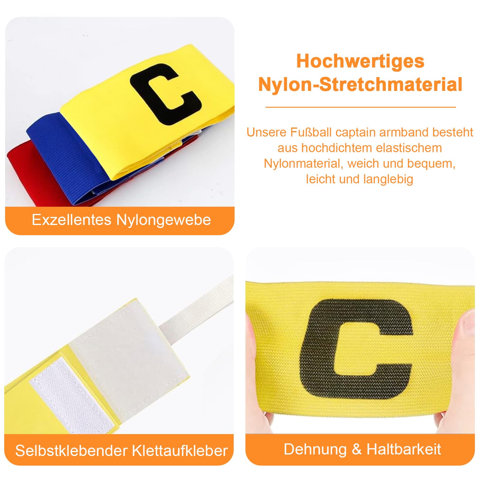 Mihauuke Kapitänsbinde Fußball Armbinde Erwachsen Produktbild-Vorschau 10