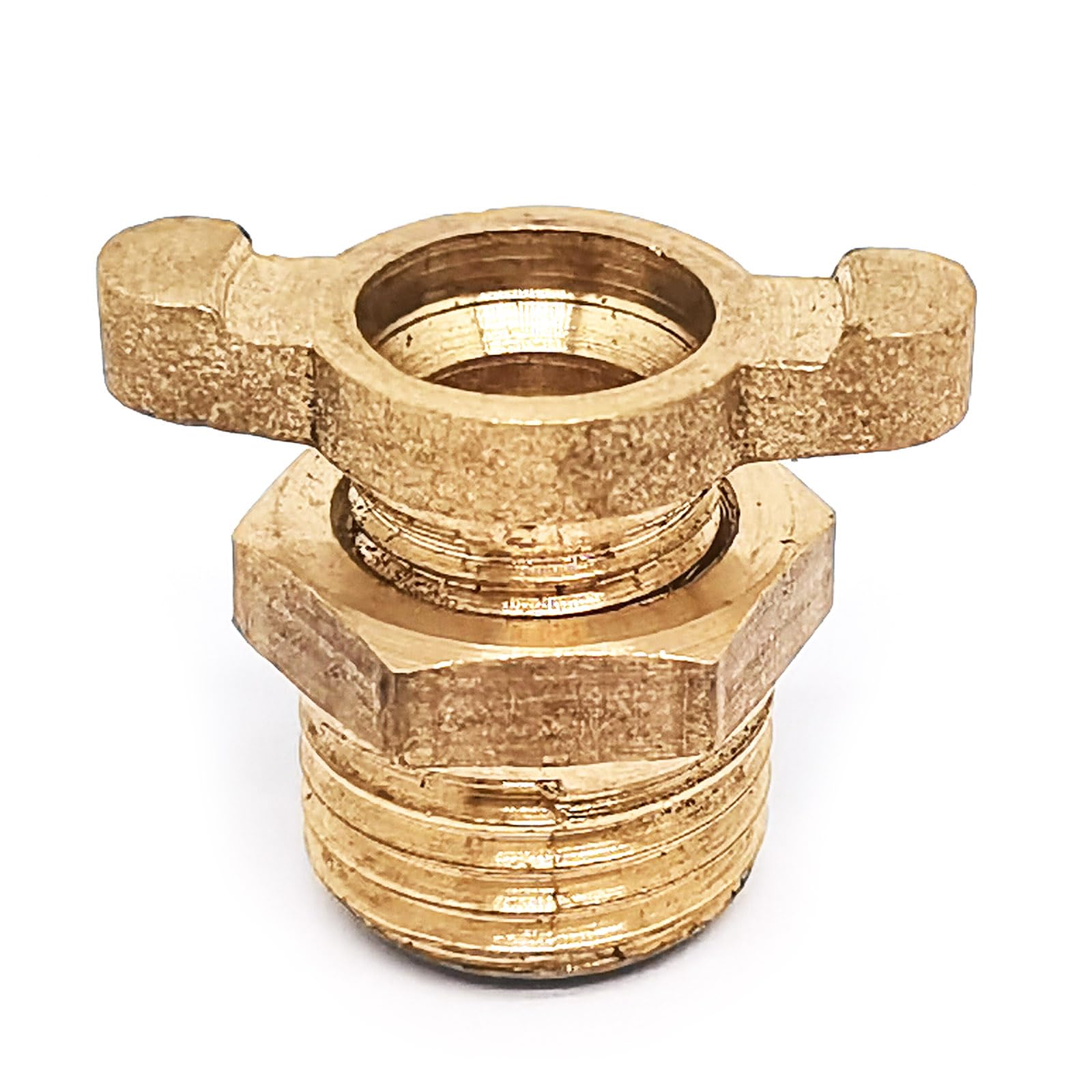 Brass Air Compressor Tank Drain Cock,1/4inch(13mm) Thread,Wing Style Drain Cock,Air Compressor Drain Valve Replacement,1-Pieces