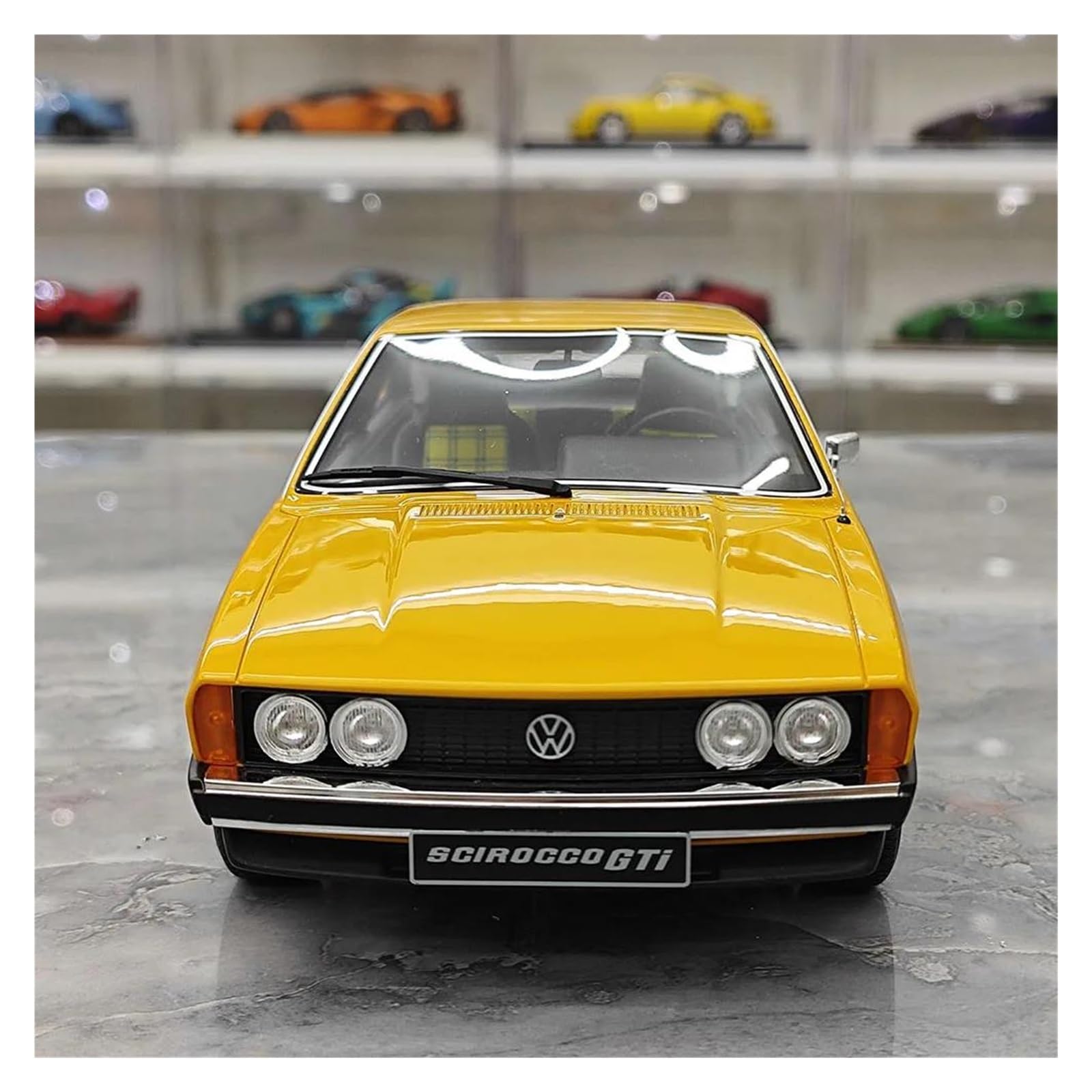 Metallo Scala Replica Resina 1 18 Adatta Per Volkswagen Golf GTI MK1 Modello Di Auto Statica Simulata Decorazione Per La Casa Hobby Veicoli Giochi Set