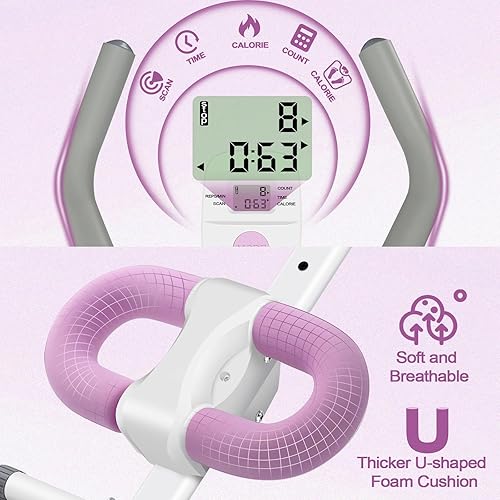 Miniatura 5 de Máquina de abdominales, máquina de entrenamiento abdominal ajustable para gimnasio en casa, equipo de entrenamiento de abdominales plegable con