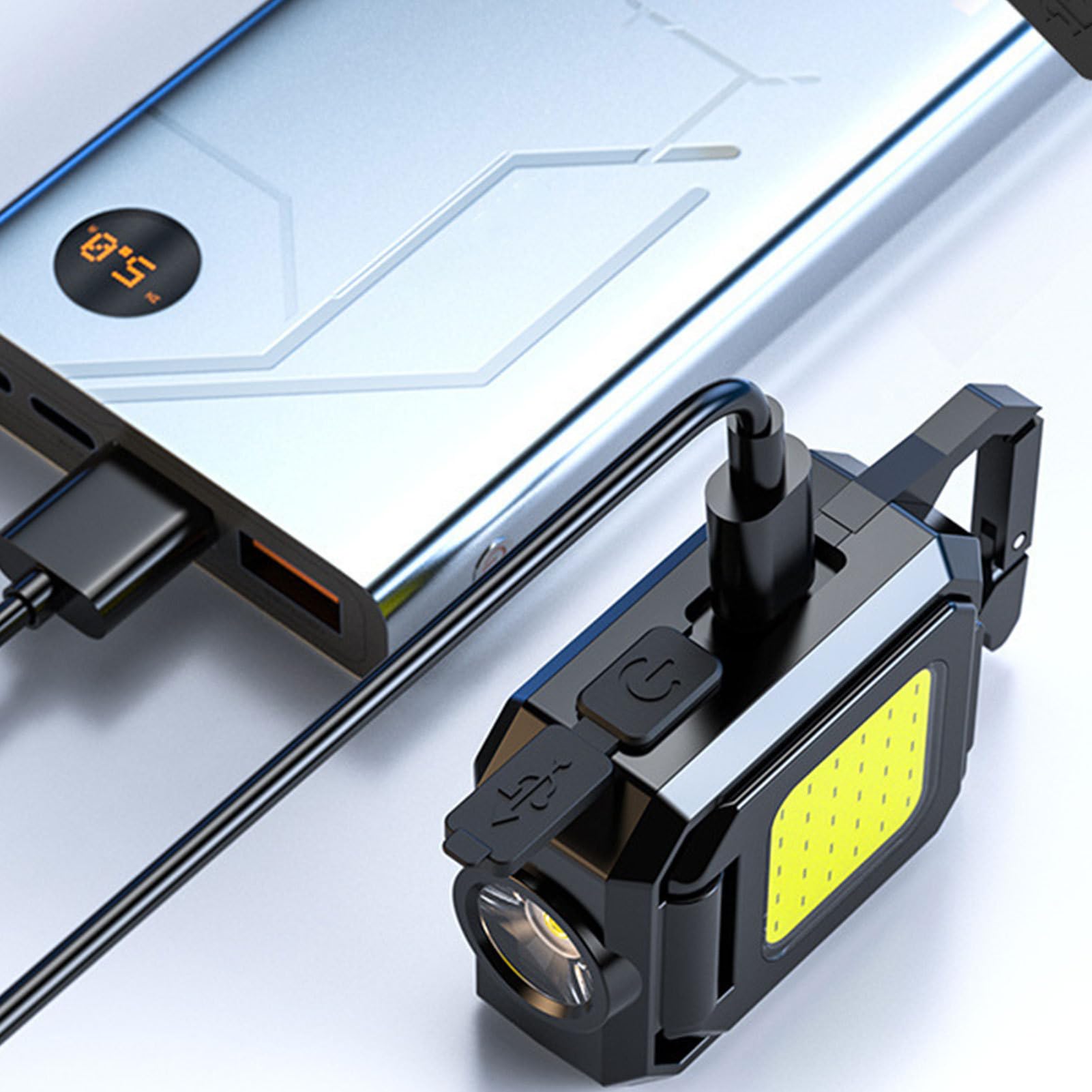 Plplaaoo Faretto LED Portatile Ricaricabile – 5W, 240 Lm, Impermeabile IP44, Batteria 1200 MAh