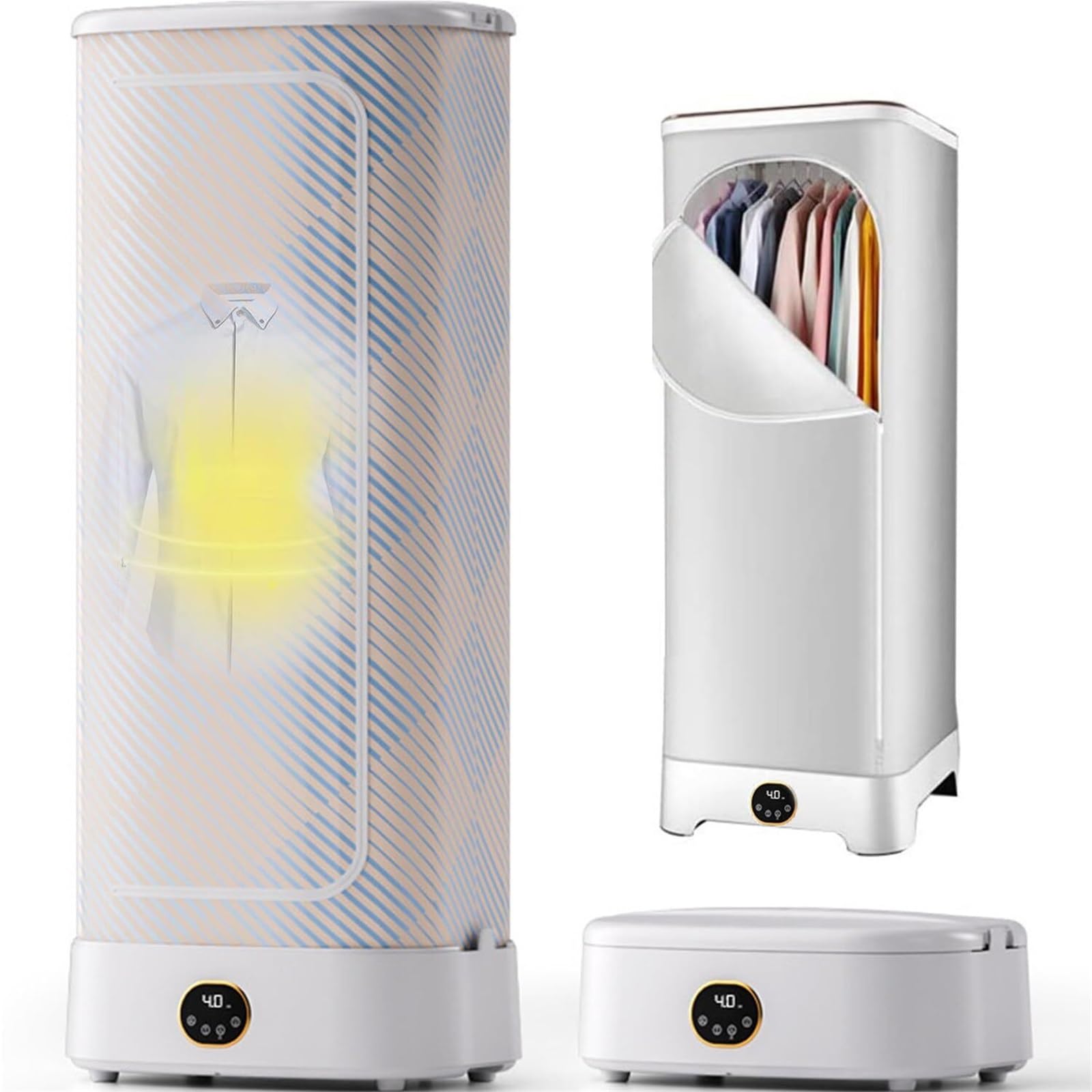 Genérico Secadora de Ropa eléctrica pequeña, compacta y automática para Ropa Interior y Ropa de bebé. Secadora portátil rápida y fácil de Usar.