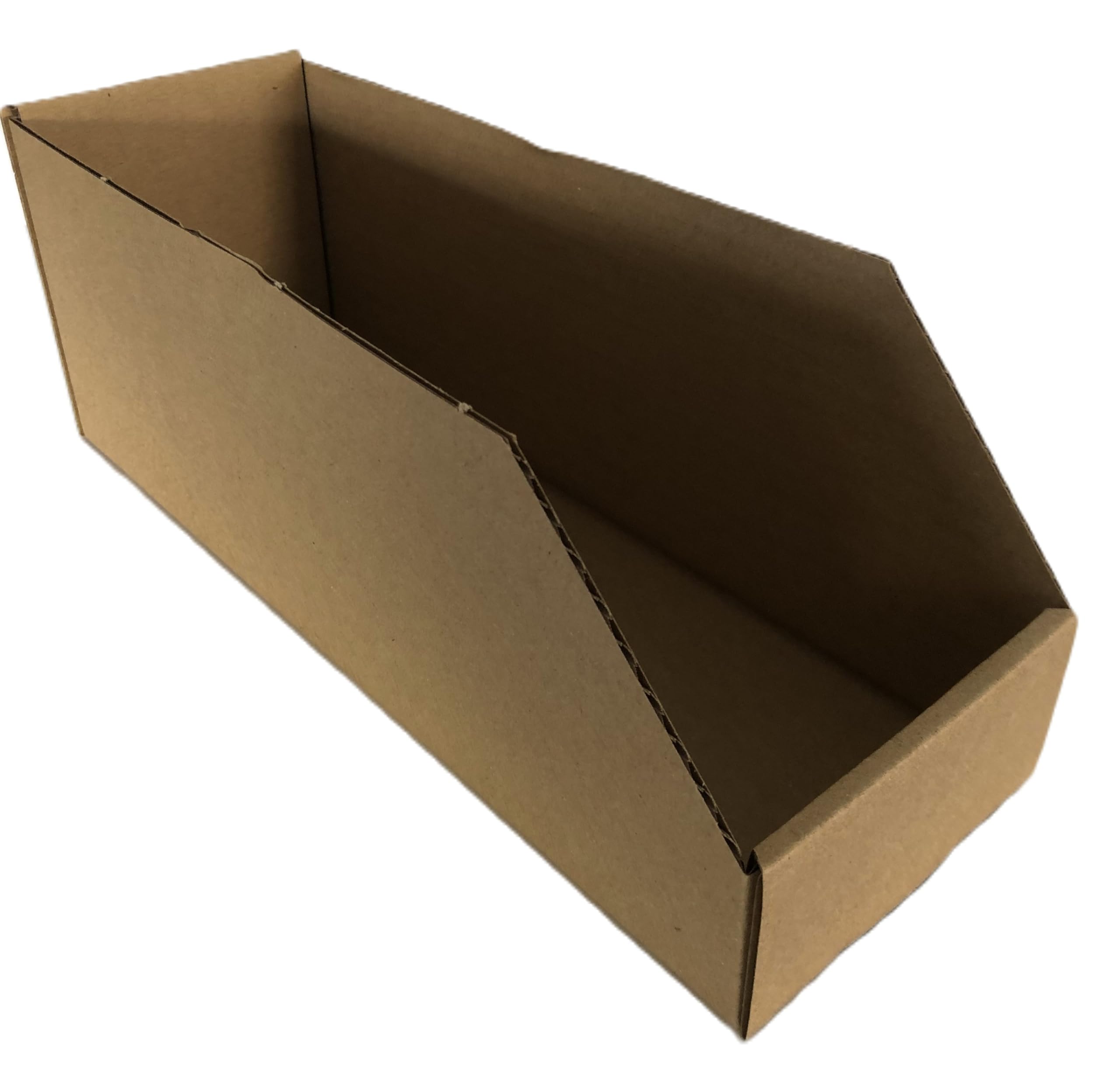 Pack de 100 bacs, becs de stockage en carton brun, Dimensions 300x100x110 mm