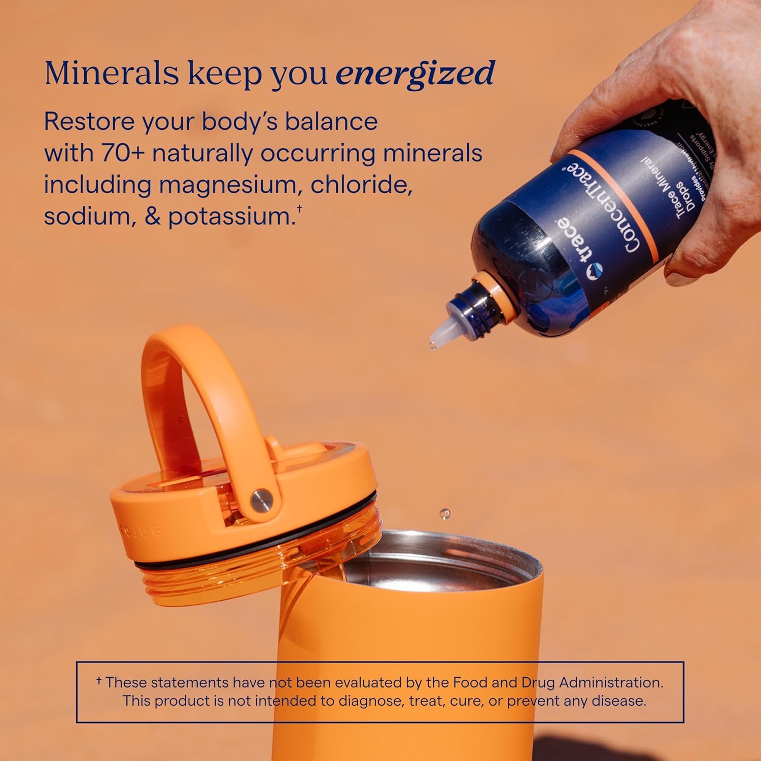 Trace Minerals ConcenTrace Électrolytes & Oligo-Éléments | 237 ml | Magnésium Liquide & Potassium | 70+ Minéraux Ioniques | Hydratation, Énergie & Digestion | Végan | 96 Jours