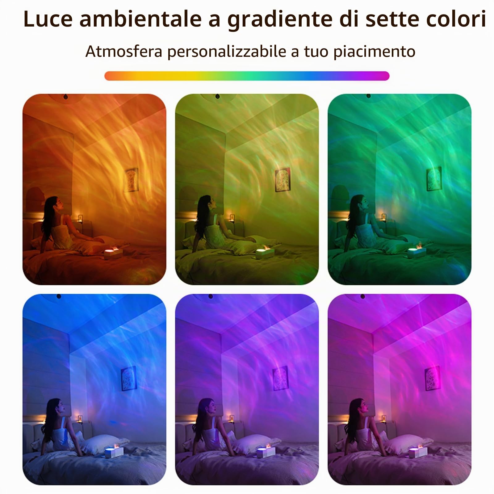 Diffusore di aromi a fiamma con proiezione del cielo stellato, diffusore di oli essenziali, umidificatore da 150 ml con telecomando, timer, spegnimento automatico senza acqua, per casa, ufficio