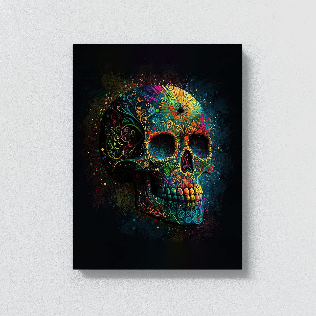 Amazon.co.jp: Sense Canvas Skull カラフル メキシカン シュガー