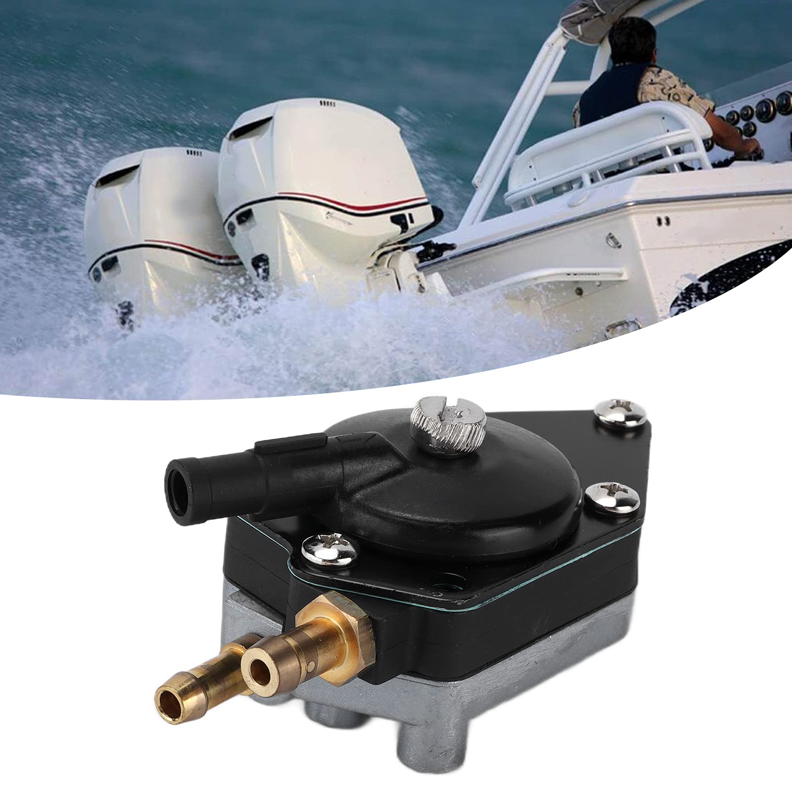 Pompe à Carburant pour Moteur Hors-bord 385784 433390 Remplacement pour Johnson Evinrude 25 35 50 65 70 75 85 88 90 100 105 115 125 135 140 Hp Mécanique Automobile F