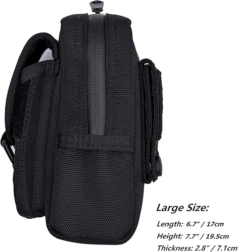 Miniatura 10 de Dotacty Bolsa compacta para artilugios, bolsa táctica MOLLE de nailon para cinturón de servicio de policía, trabajo de aplicación de la ley, bolsa