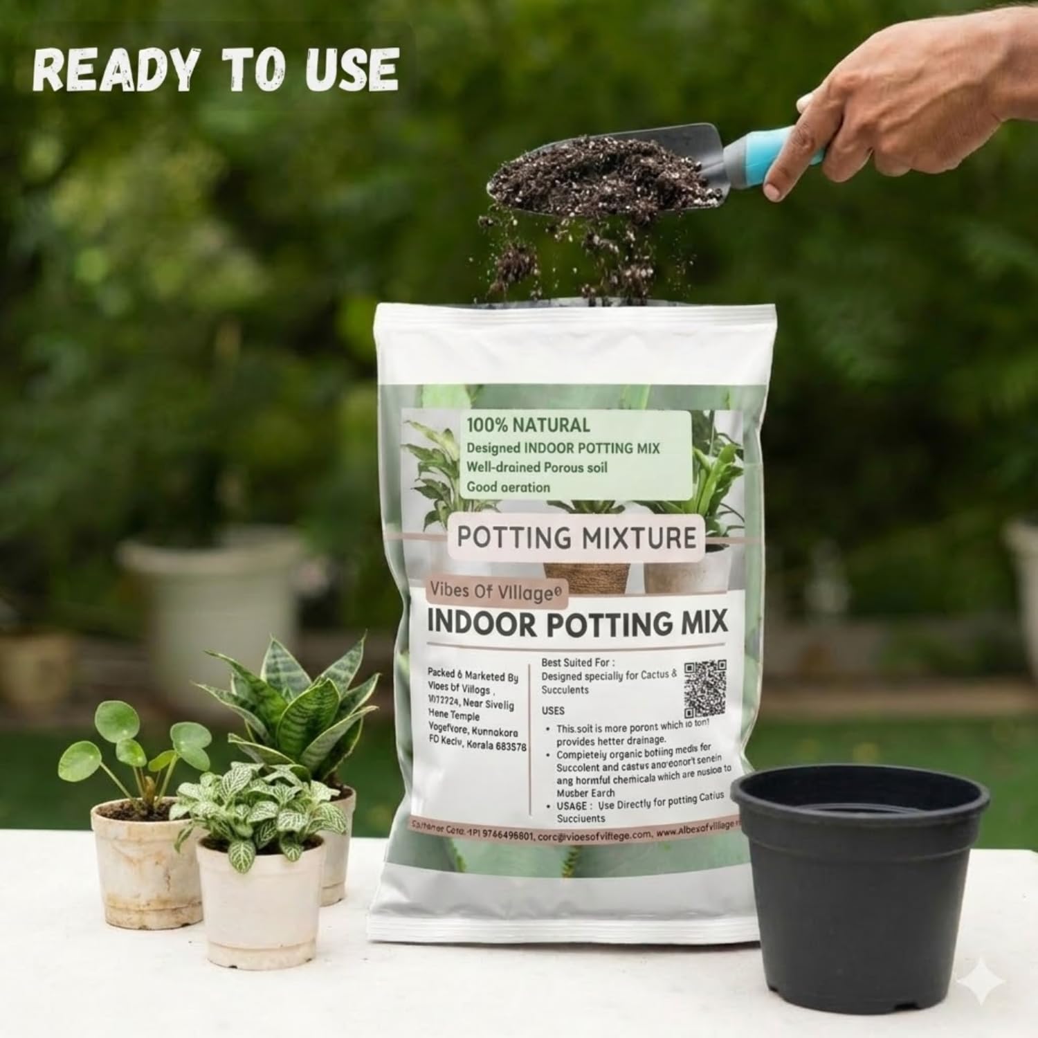 Premium Indoor Potting Mix - 1kg for Healthy Plants -4