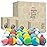 INTEYE Organic Bath Bombs Gift Set, 24 Handmade Fizzies Rich in Essential Oil, Moisturize Dry Skin, Gifts idea for Kids, Her/Him, Wife/Girlfriend, Birthday, Christmas, Mothers Day