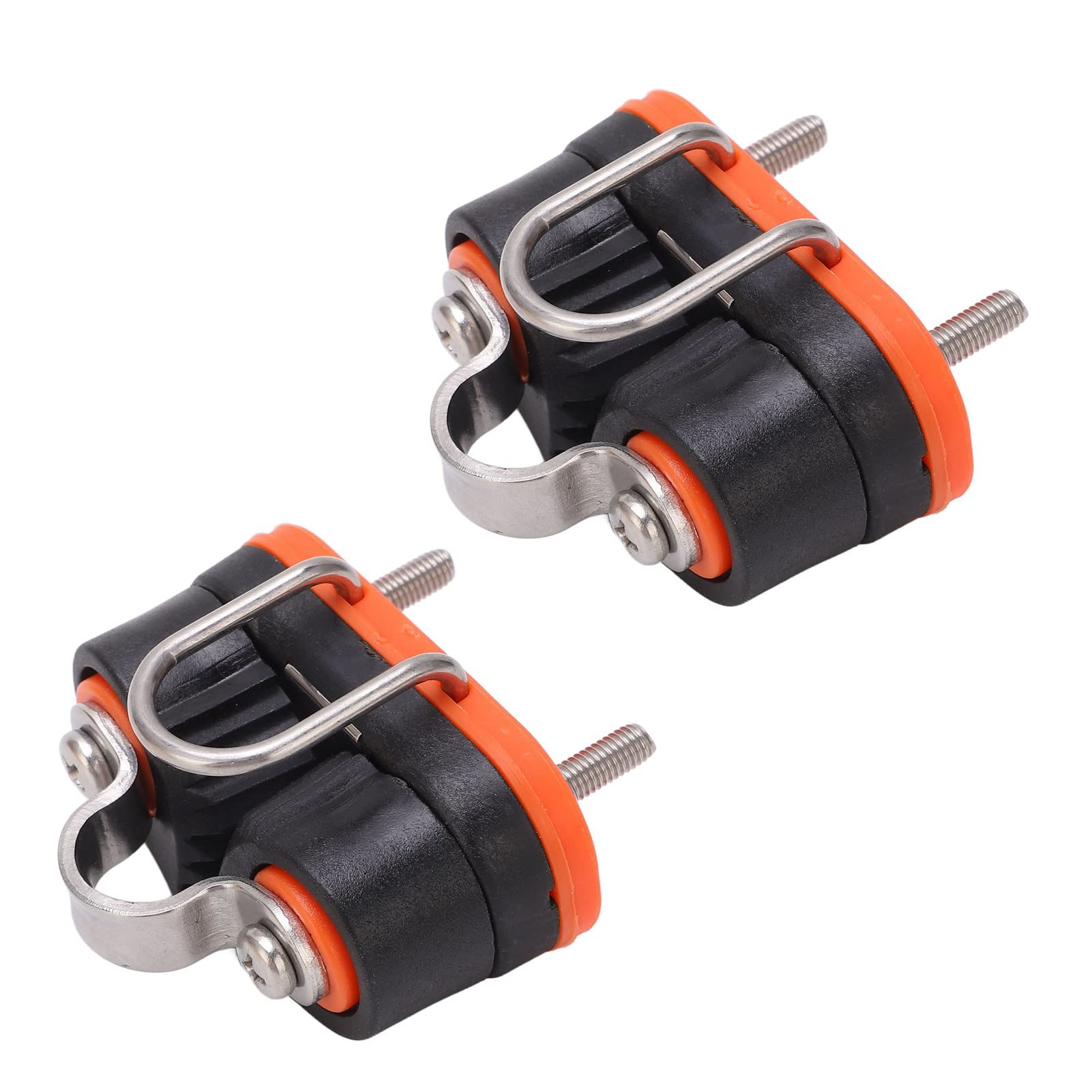 Taquet Coinceur pour Voilier Kayak avec Fil Aluminium et Nylon 64mm x 28mm pour Corde 3-12mm 30kg