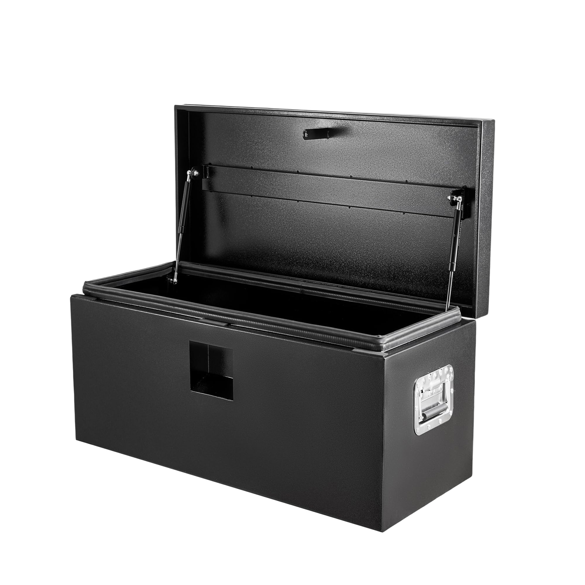 Garvee 30 Inch Black Steel Truck Bed Tool Box, Trailer Tongue Box, Truck Storage Organizer Tool Chest For Truck Bed, RV, Trailer