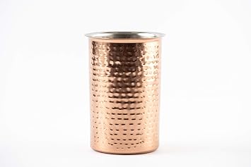 Mud Pie 4585047 Copper Kitchen Utensil Caddy, Aluminum