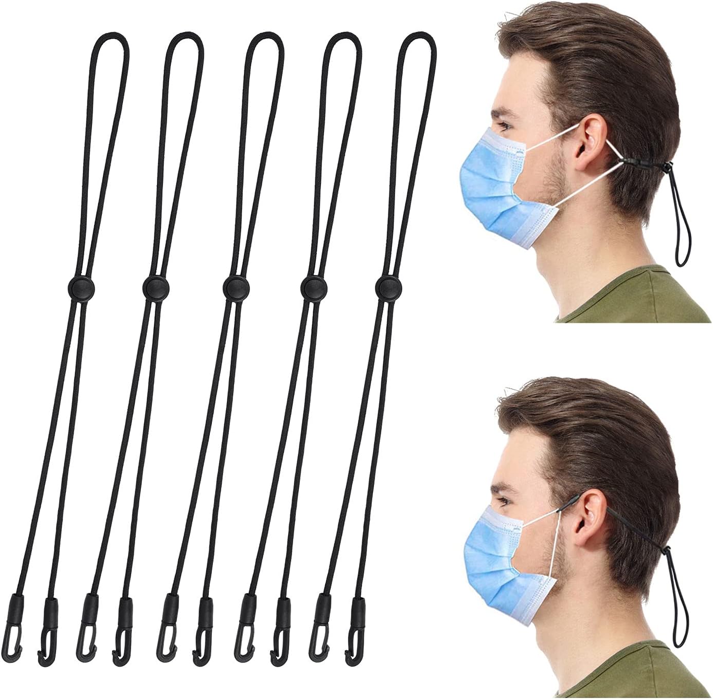 ZASIE Face Mask Holder, Face Mask Lanyard for Kids and