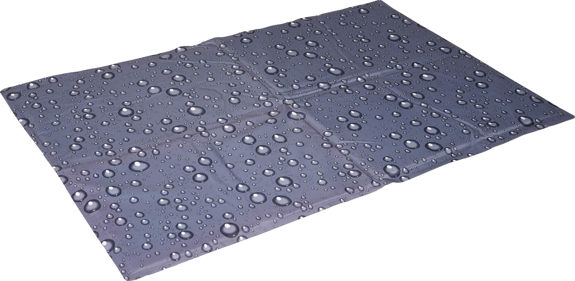 FLAMINGO Tapis rafraichissant Chien - Gris 120x80 cm - Polyester avec Gel et Mousse - imperméable - Pliable - Facile à Nettoyer - été - Type Tapis rafraichissant Chat