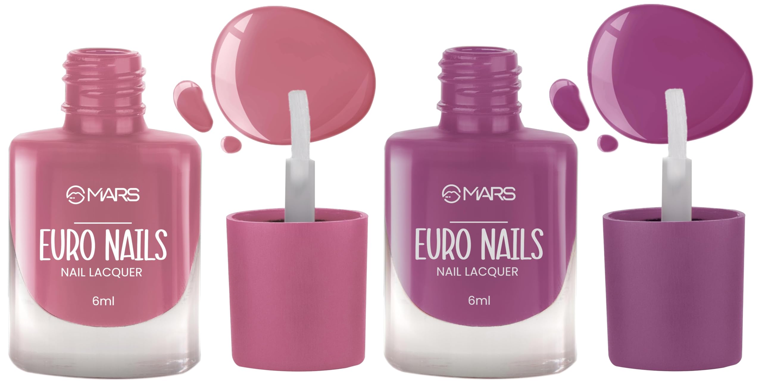 MARS EURO Nail Lacquer | Glossy Gel Finish | Rich Pigmentation | Chip Free | Quick Drying Formula | Long Lasting Nail Polish for Women | (6.0 ml) (Shade-20) EURO Nail Lacquer (6.0 ml) (Shade-14)-image-13