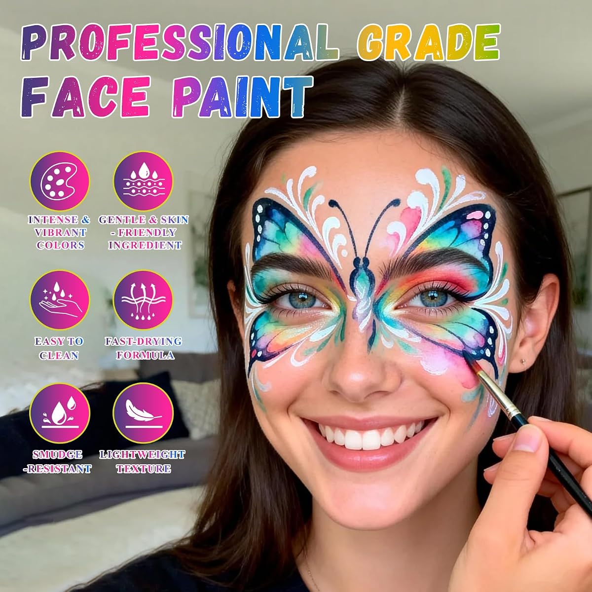 Natural Face & Body Paint Set view 2