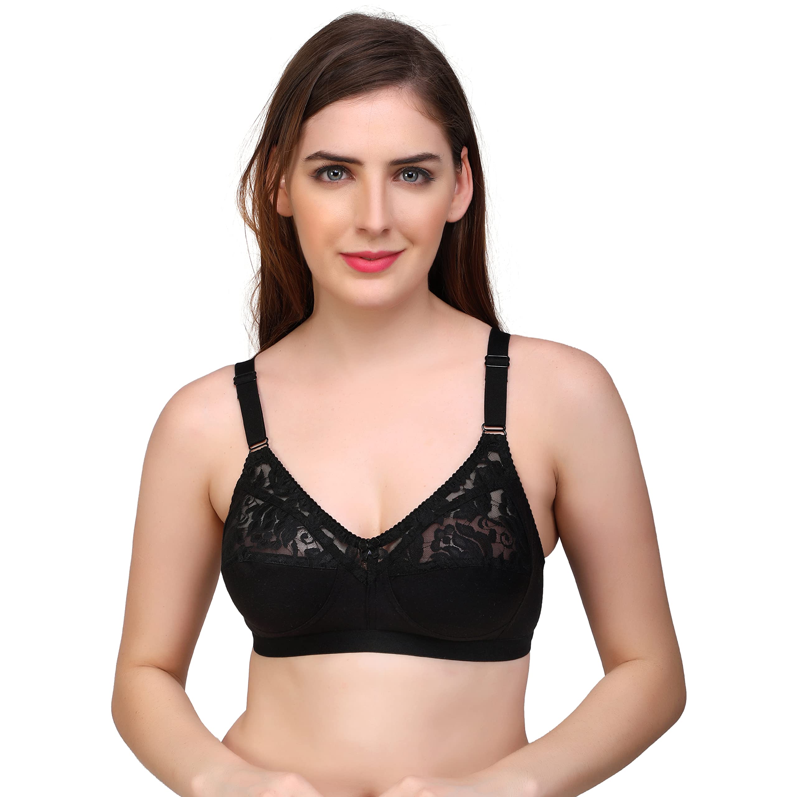 layeba Women Full Coverage Non-Padded Half Net Bra-picture-11