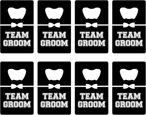 Abridor de botellas para padrinos de boda, paquete de 8, regalos de padrino para despedidas de soltero