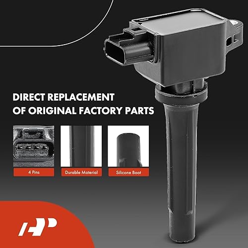 Miniatura 3 de A-Premium Juego de 4 bobinas de encendido y bujías de iridio compatibles con Mazda CX-5 2013-2018, 3 2012-2019, 3 Sport 2014 2016-2018, 6 2014-2017,