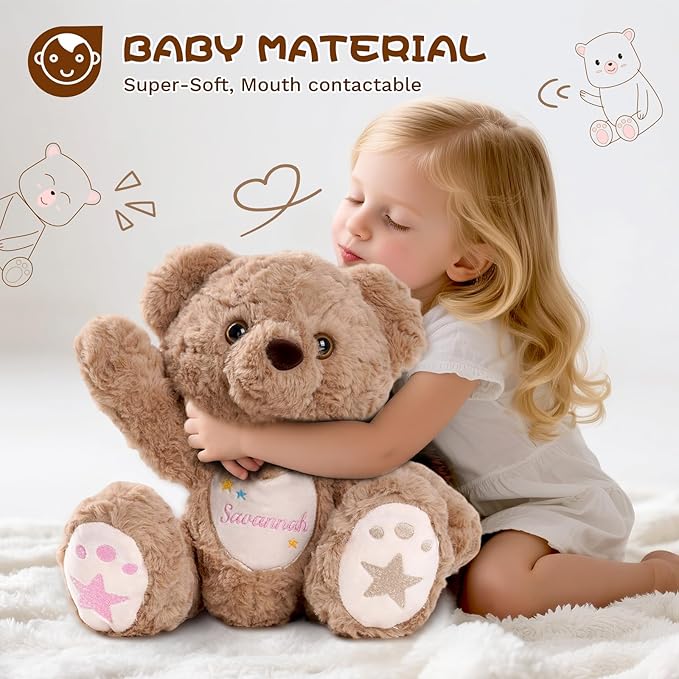 Oso de Peluche Personalizado con Nombre Bordado - Regalo miniatura 5