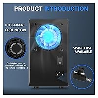 Vista 6 de Fuente de alimentación de CC variable, 30 V, 10 A, 5 A, fuente de alimentación de banco regulada de CC con pantalla LED de 4 dígitos, 15 V, 60 V