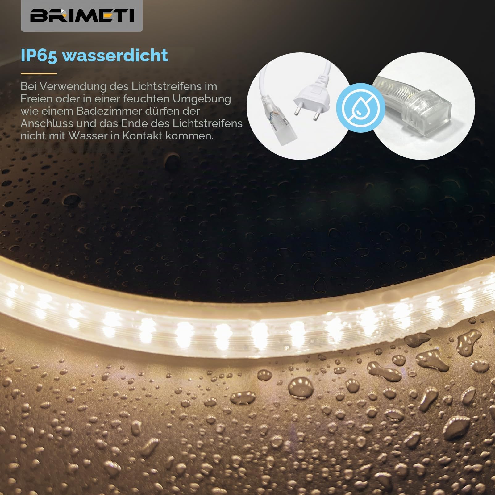 LED Streifen 20M 230V Neon Strip IP65 Wasserdicht Aussenbereich Neutralweiß 4000K 145LEDS/M mit Netzteil und Stecker, Flexibel DIY LED Band Lichtband für Außen und Innen Wohnzimmer Küche Deko