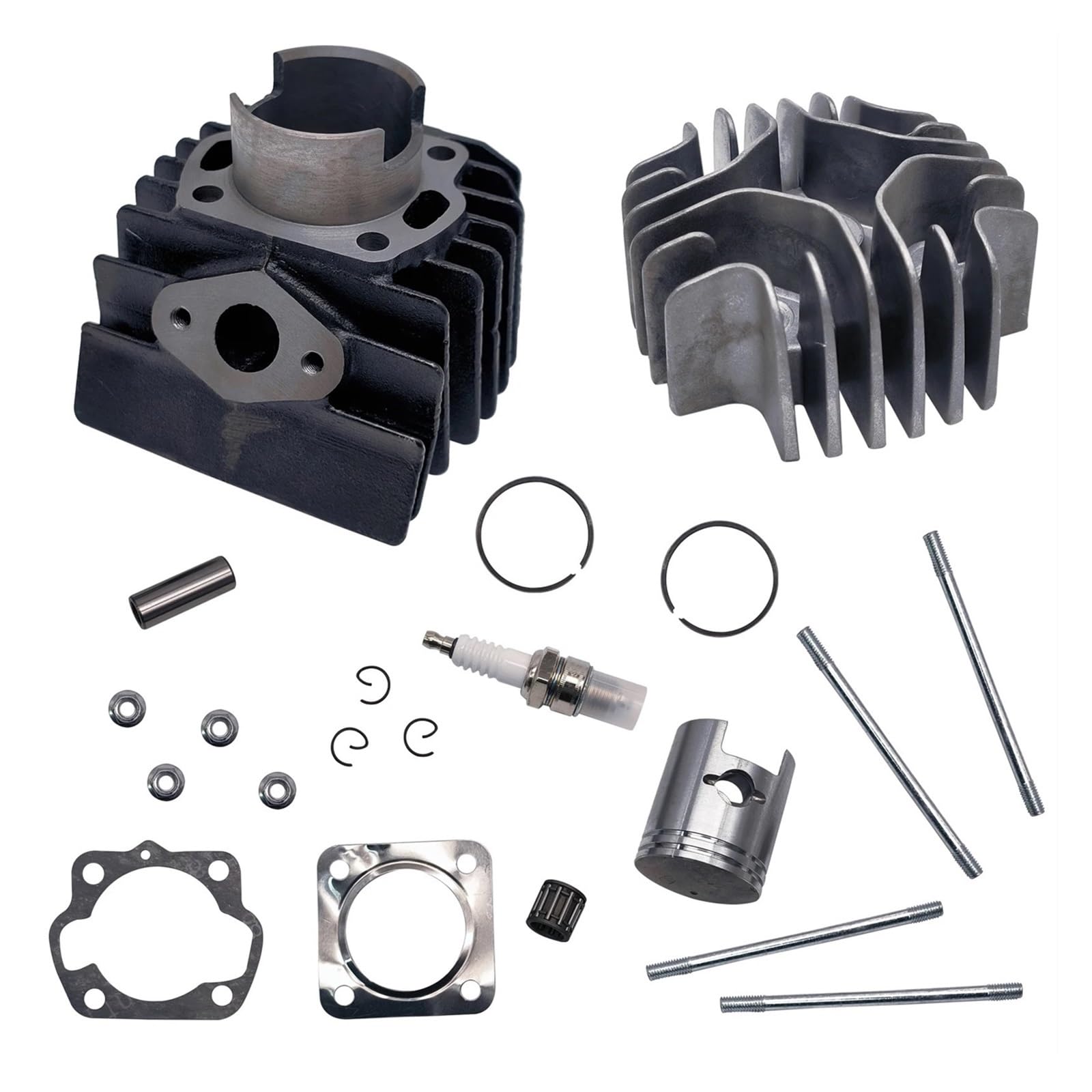 Pieza DE Recambio Kit de Junta de pistón de Cilindro Compatible con LT A50 LT50 JR50 LT Quadrunner 11111-04001 11210-04012-0F0 11141-04000