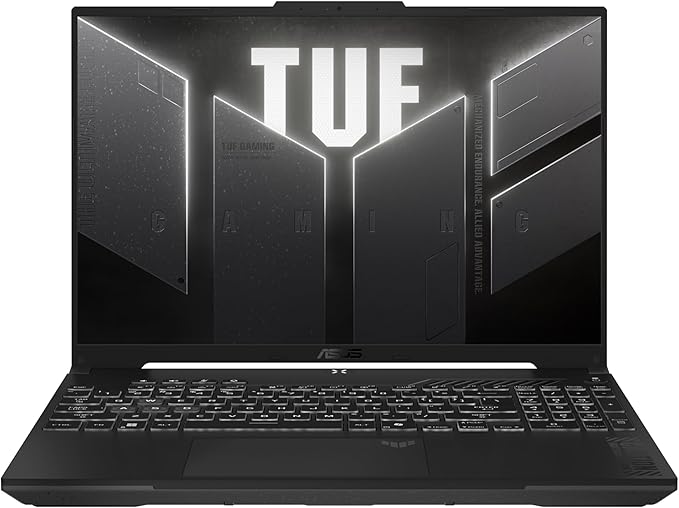 ASUS TUF Gaming F16 FX607VU, Notebook con NVIDIA RTX 4050, Display da 16" IPS Anti-glare, 144Hz, Intel® Core™ 5 210H, RAM 16GB, 512GB SSD, Layout ITA, Win 11 Home, Grigio