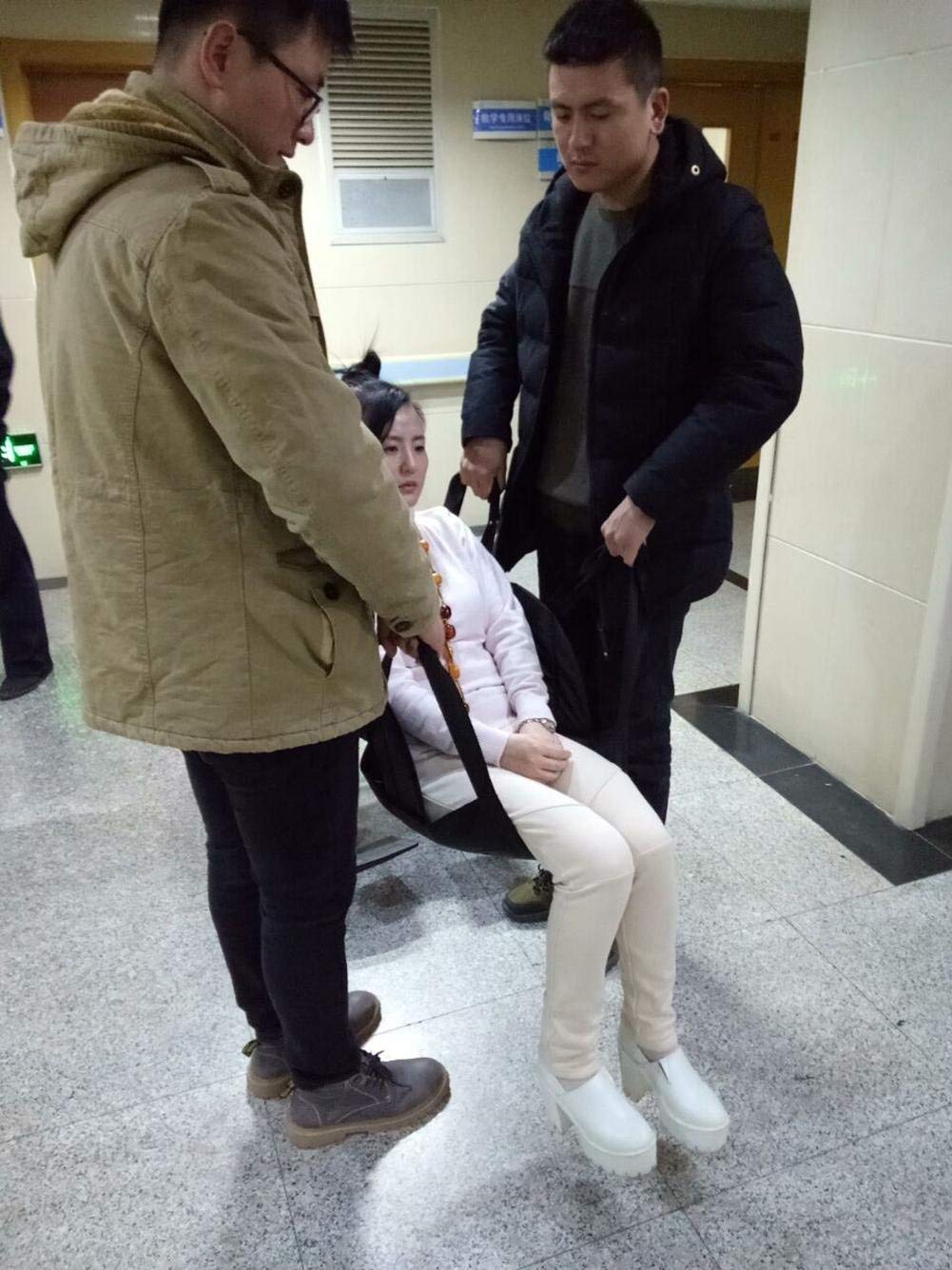 Silla de ruedas que cambia de puesto, moviendo y manejando el patín de la transferencia, cojín de transferencia paciente, correa del portador del viejo hombre