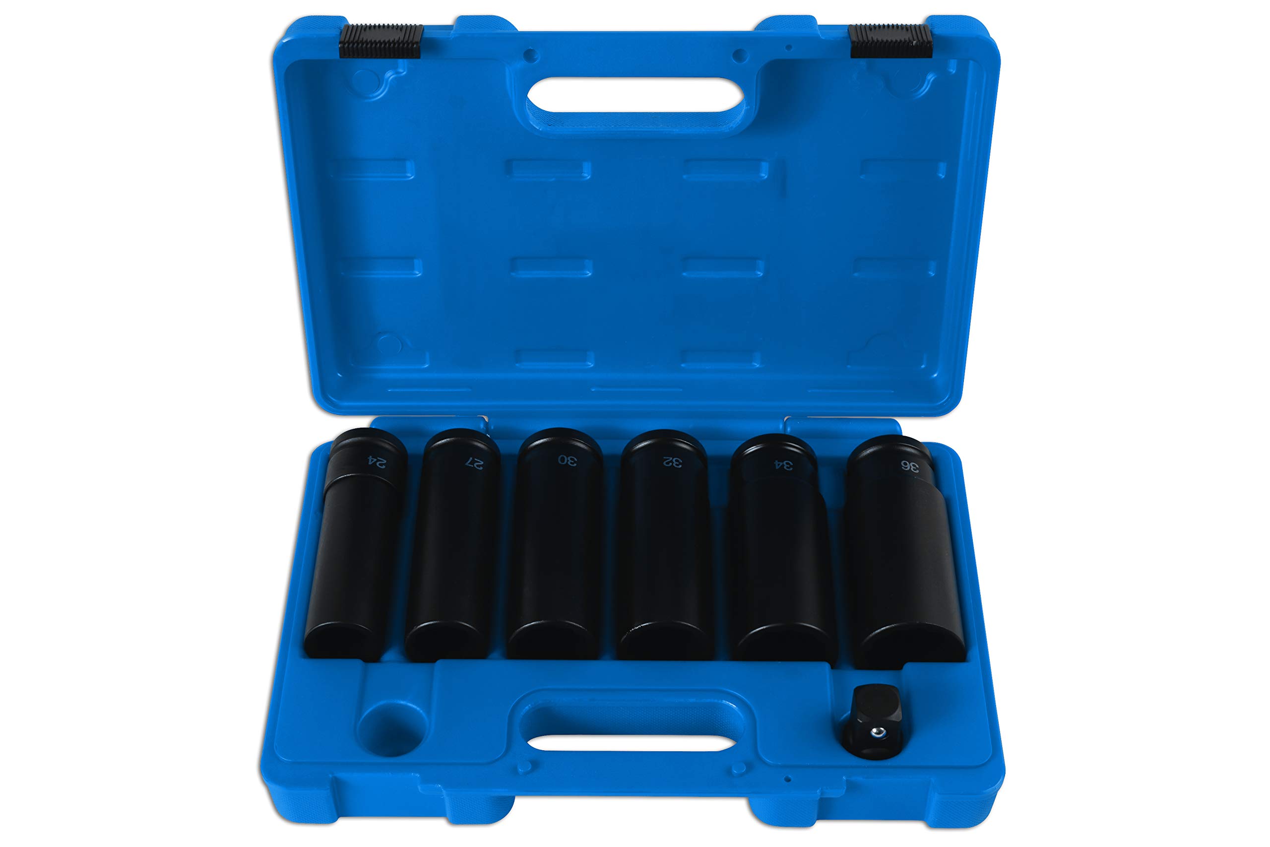 Laser Tools Extra Deep Impact Socket Set 3/4""D 7pc Bi Hex 120mm Deep 6410
