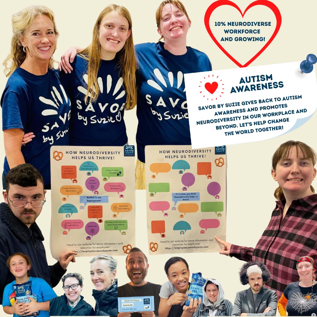 Savor by Suzie Gluten-Free Pretzels – Non-GMO, Grain Free, Vegan, Paleo, Keto & Nut-Free Pretzel Snack Packs, Low Carb, Clean Ingredients - Lil' Bit Spicy - 6 Count