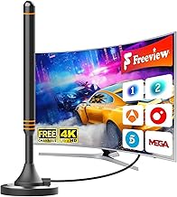 Magnetic Indoor TV Antenna 360° Stable Signal Reception Compatible with All TVs Supports 8K 4K 1080P 1