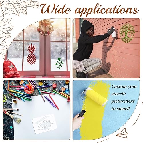 Miniatura 7 de FINGERINSPIRE Plantillas personalizadas de 4 x 6 pulgadas, personaliza tu propia plantilla, pequeñas plantillas de texto personalizadas para