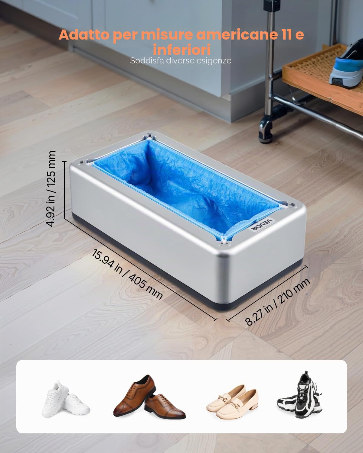 VEVOR Distributore Automatico di Copriscarpe