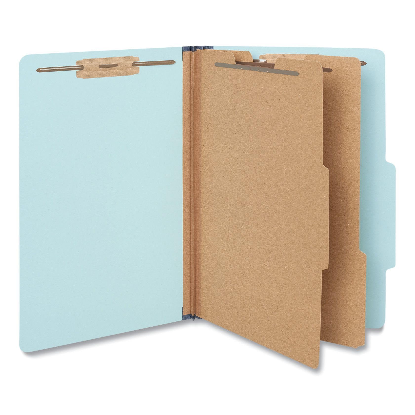 Cartelle Classificate Universal 10312 Formato Legale 6 Sezioni - Verde Smeraldo, 10 Pezzi