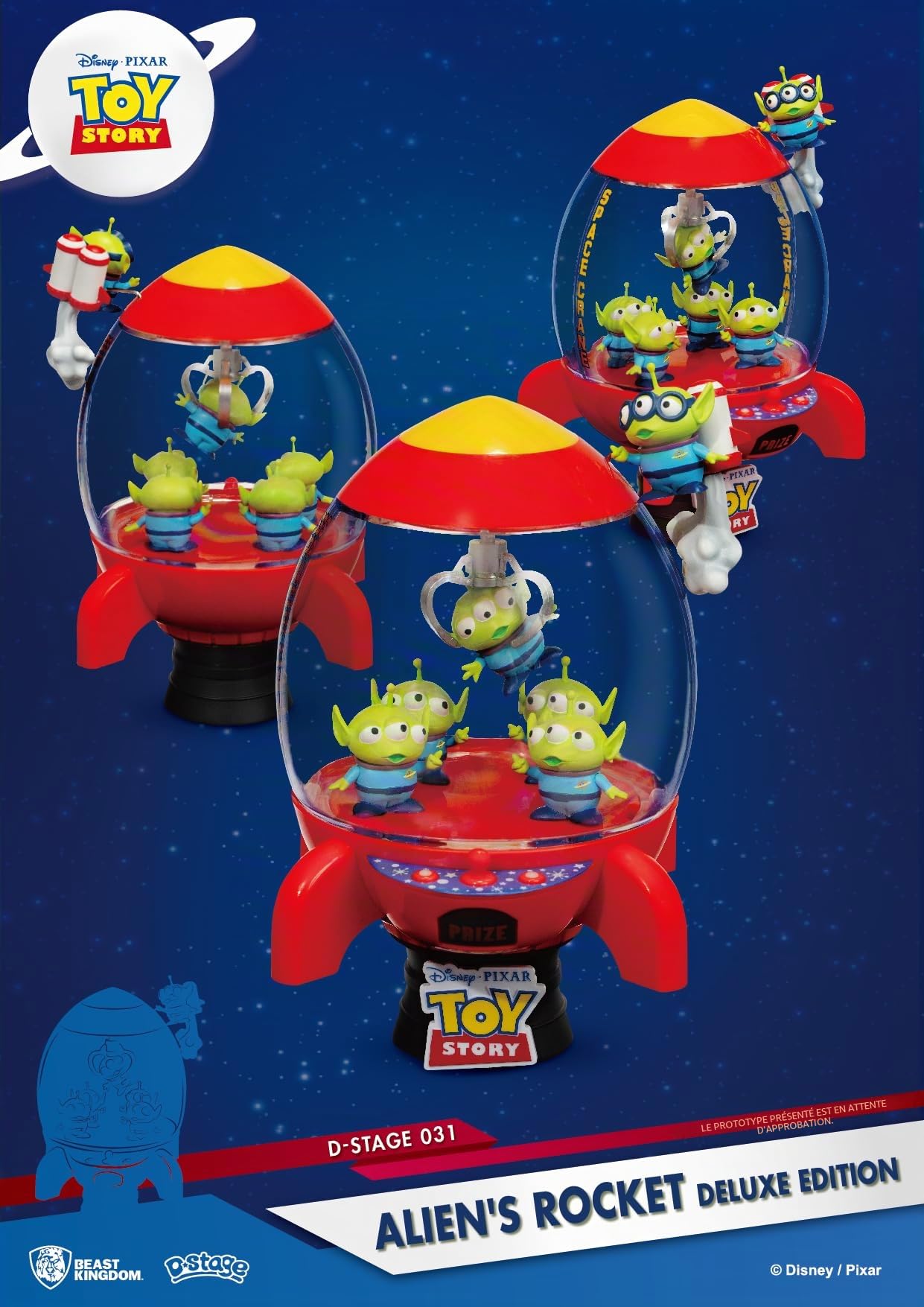 Beast Kingdom Toy Story DS-031DX Figurine de luxe Série D-Stage Aliens Rocket