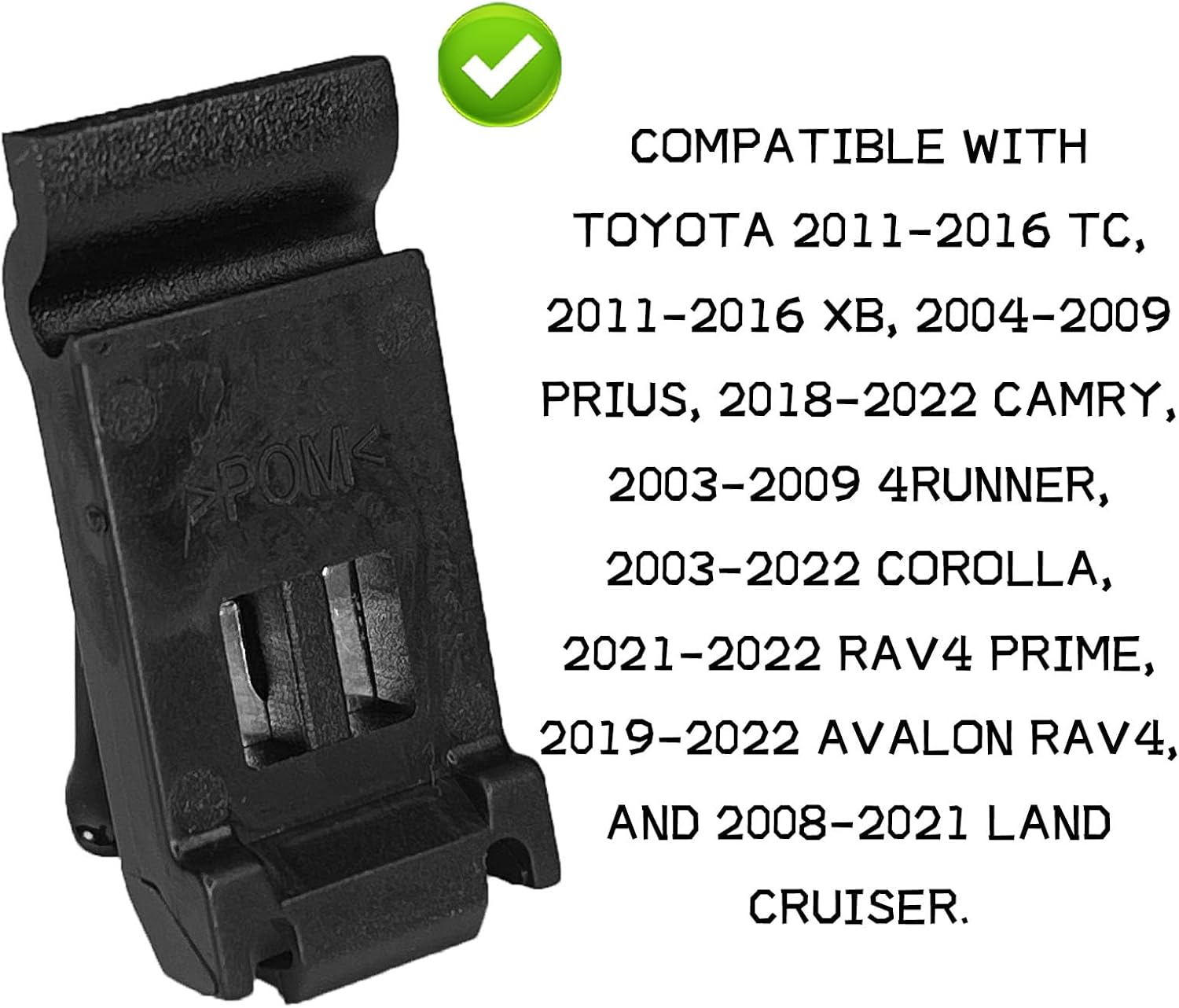Fuel Door Spring for Toyota Camry Accessories, Gas Tank Door Cover Release Spring Clip for Toyota 4Runner Corolla Lexus, Car Gas Cap Hatch Lid Hinge Filler Opening Clip Replace 77360-35040 image 5