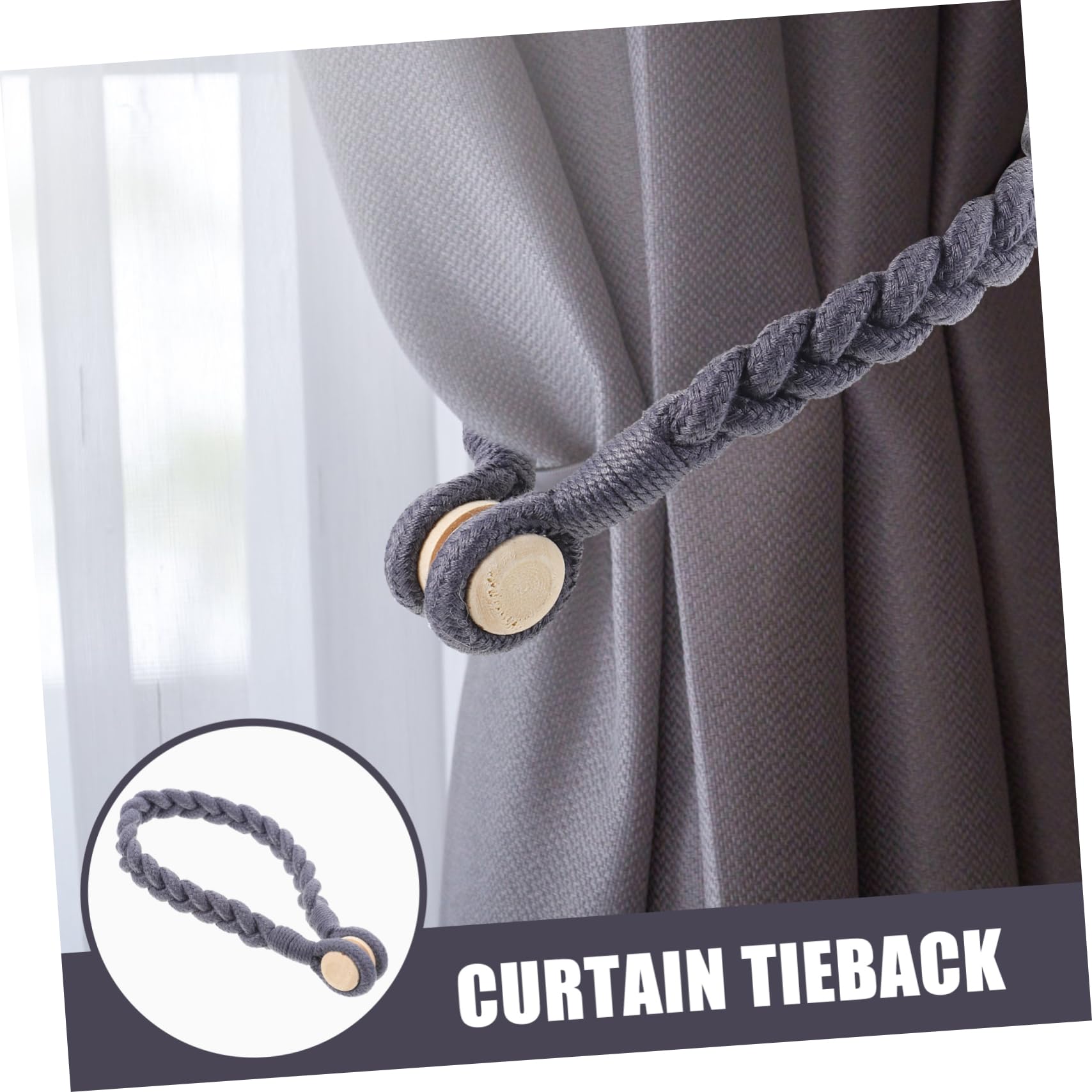 Cabilock 6pièces Embrasses Magnétiques pour Rideaux Lot de Accessoires De Décoration Et Attaches Pratiques Et Élégantes pour Voilages Et Rideaux Moderne
